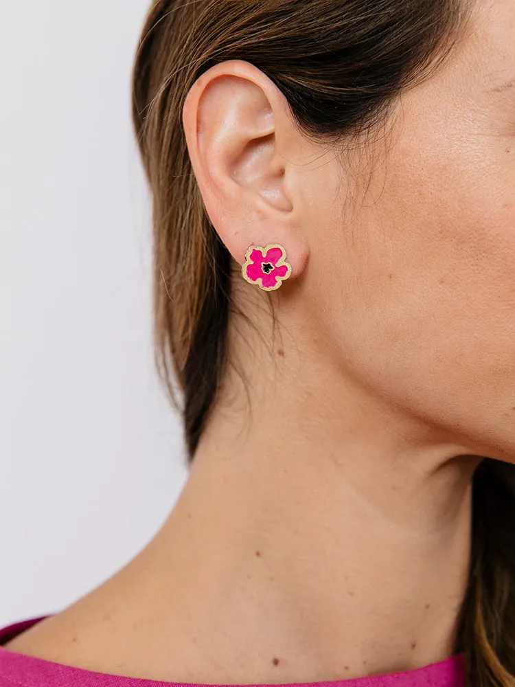 Blossom Stud  - Magenta