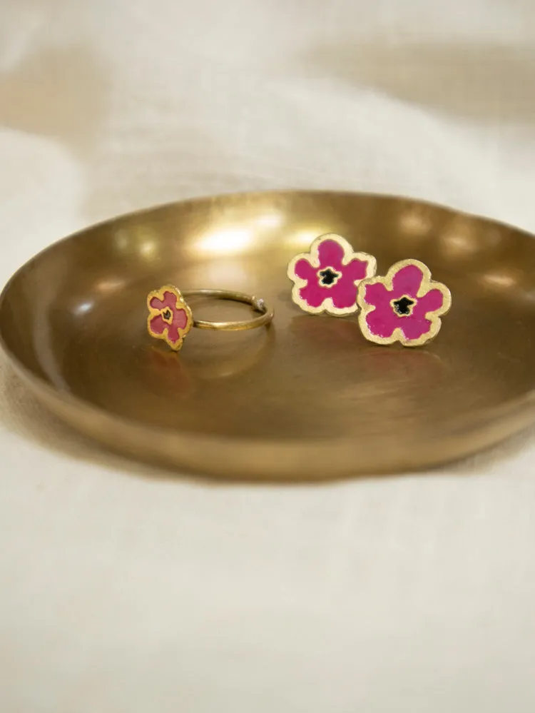 Blossom Stud  - Magenta