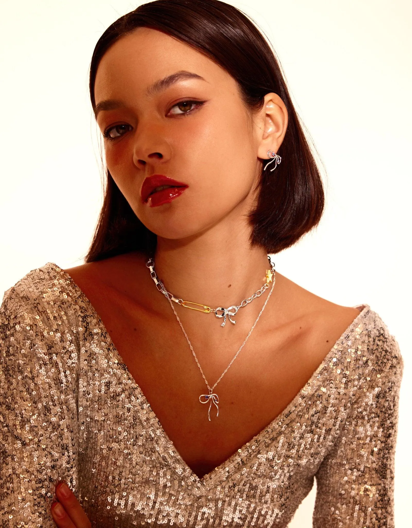 Bow Chain Necklace