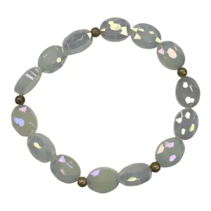 Bracelet Beaded By Clothes Mentor In Clear