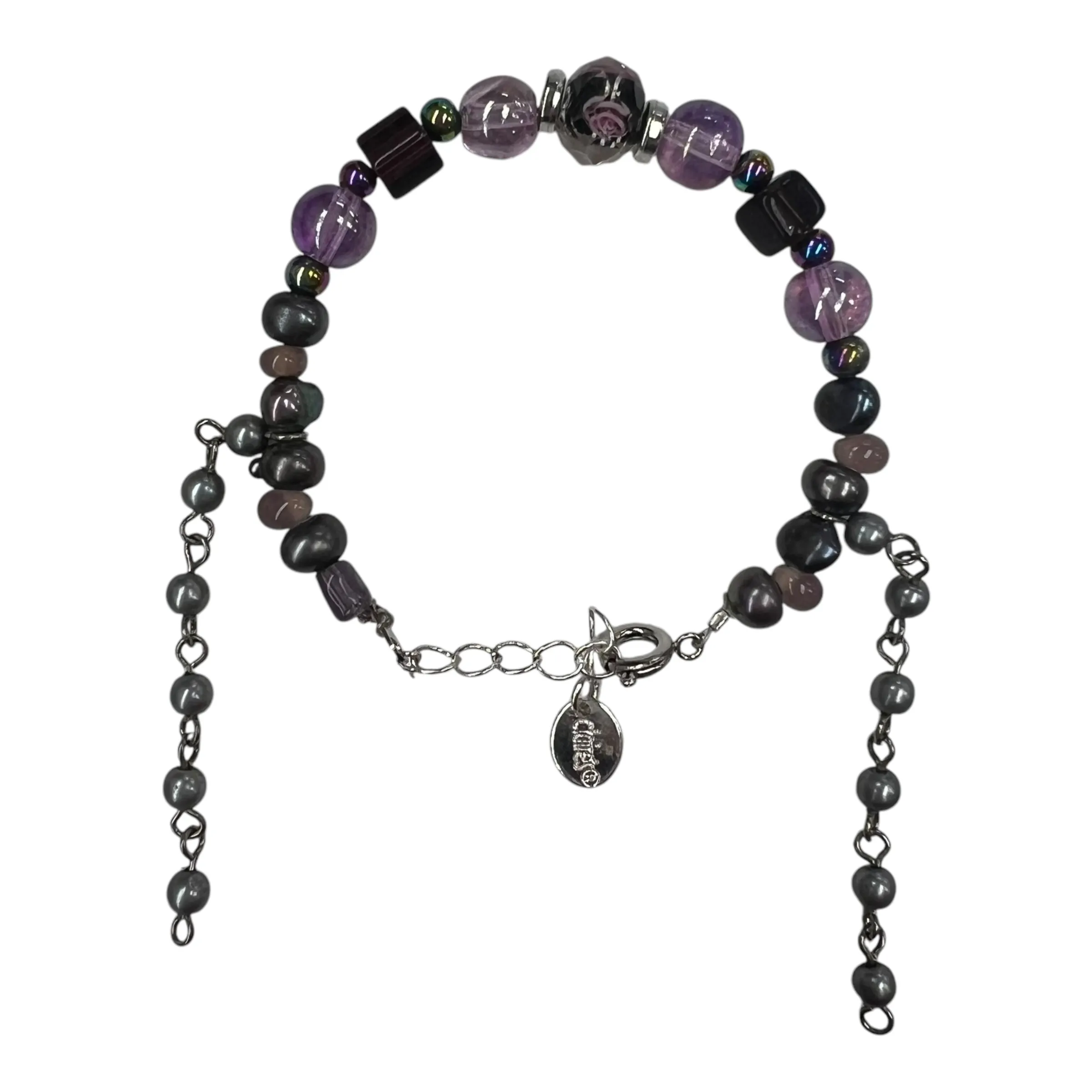 Bracelet Beaded By Cmf In Purple