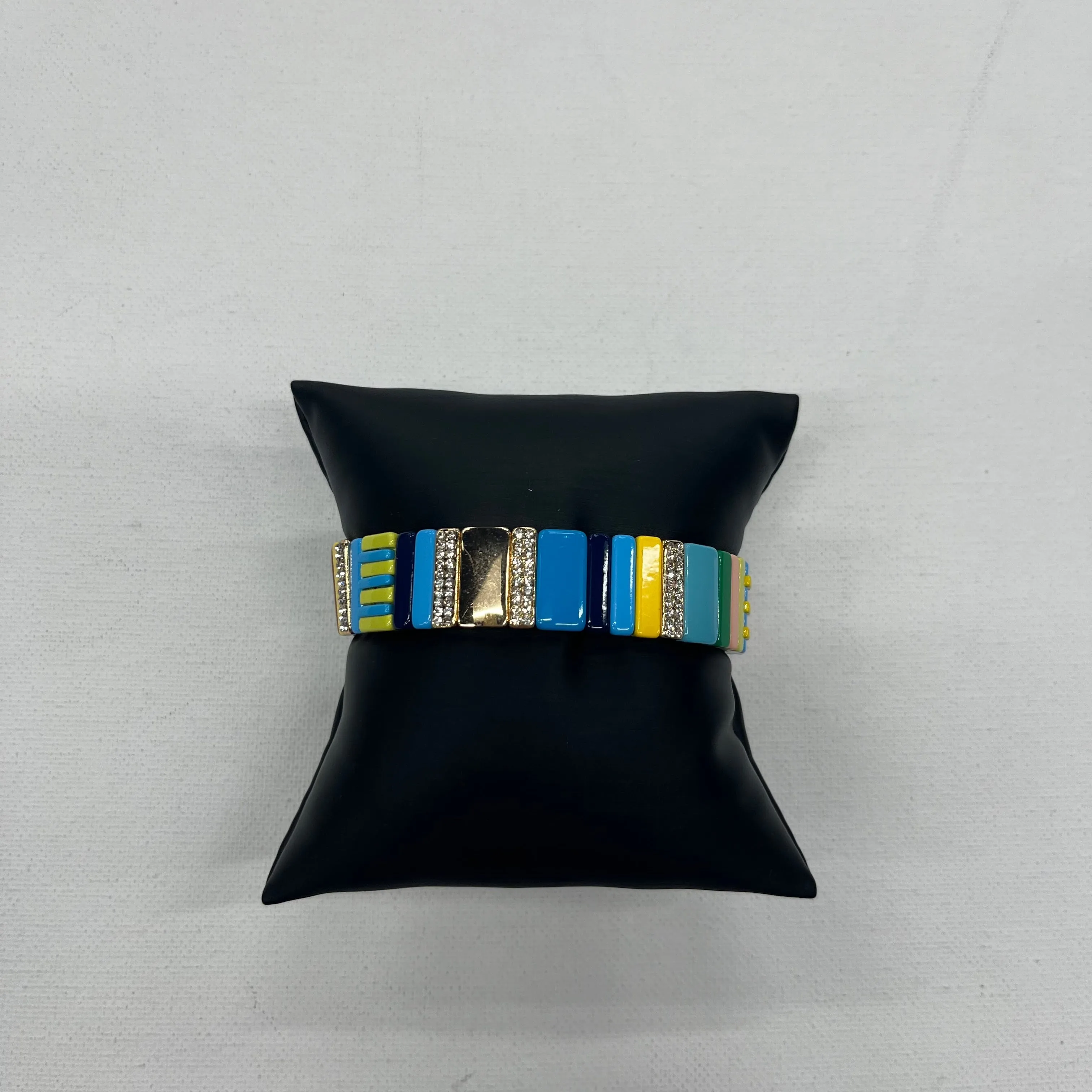 Bracelet Other By Cmb Enamel Tile Stretch Bracelet