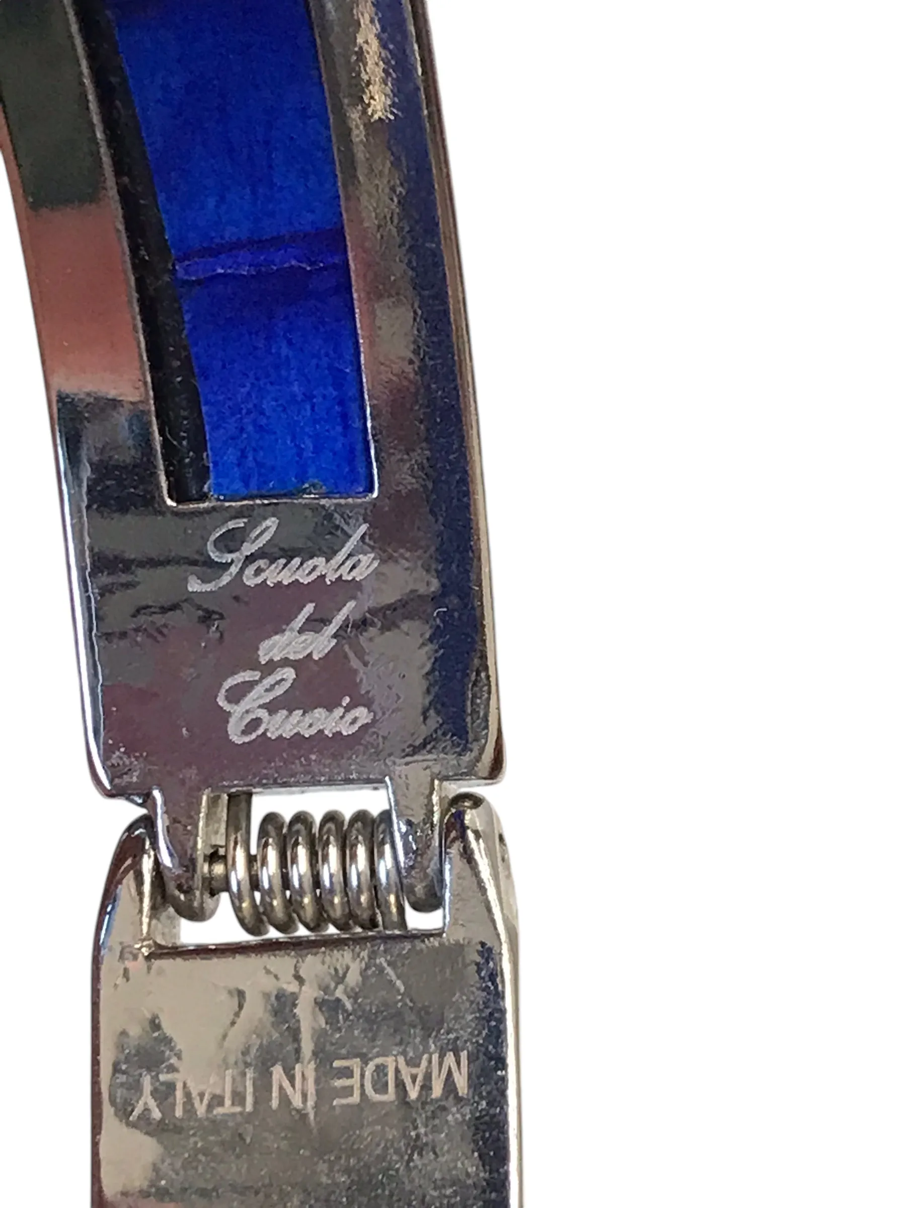 BRACELET OTHER by Scuola del Cuoio In BLUE & SILVER