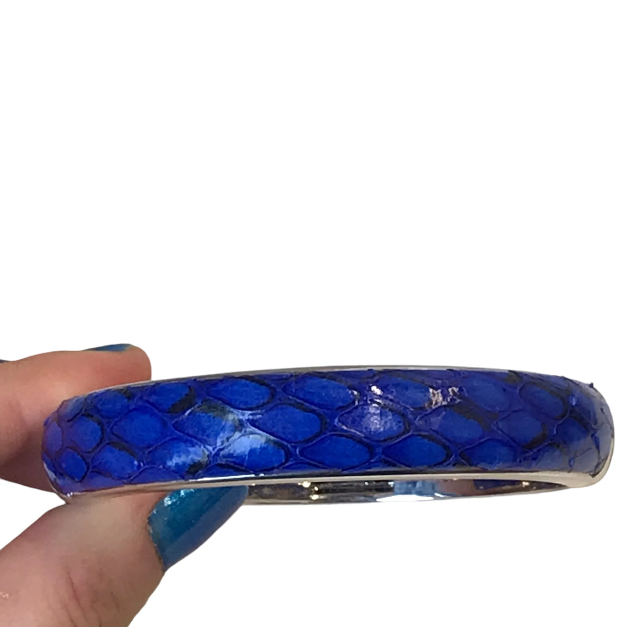 BRACELET OTHER by Scuola del Cuoio In BLUE & SILVER