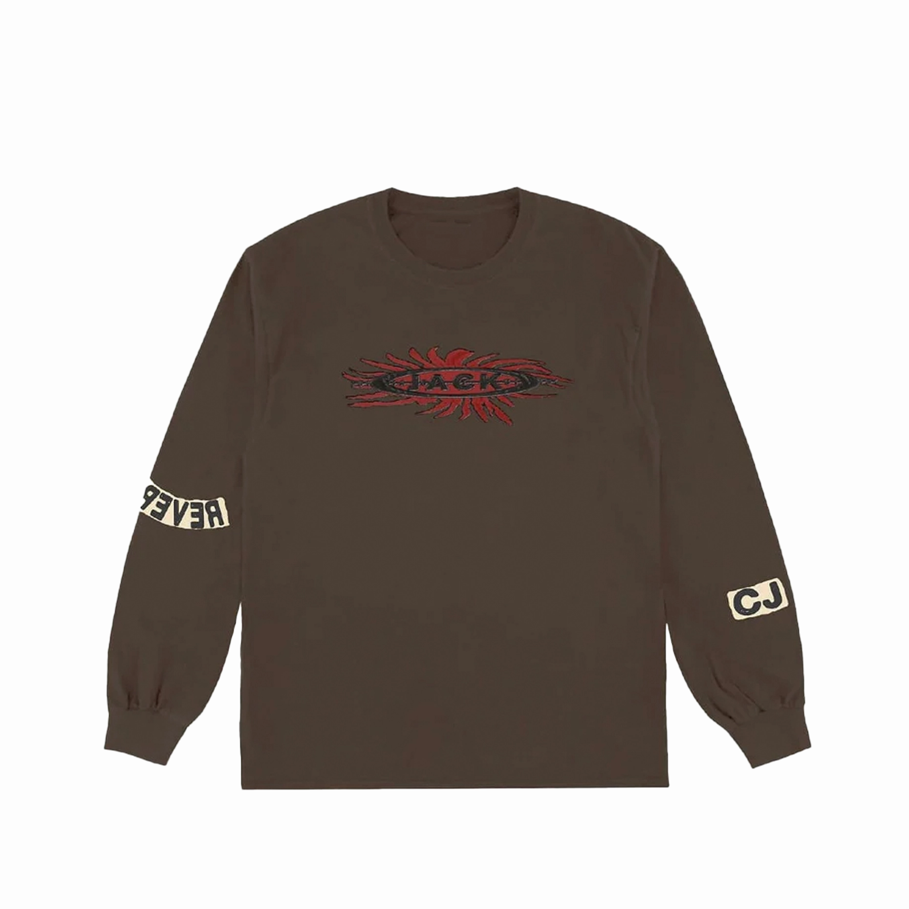 Cactus Jack by Travis Scott Reverse Jack Long-Sleeve Tee Brown