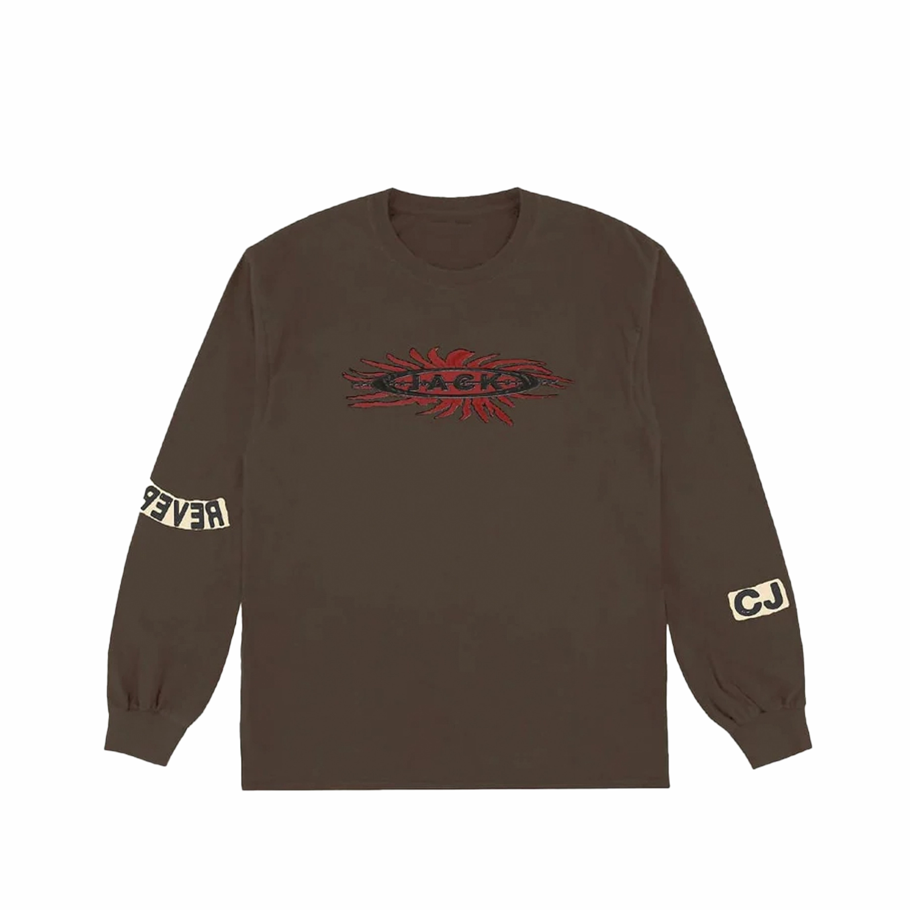 Cactus Jack by Travis Scott Reverse Jack Long-Sleeve Tee Brown