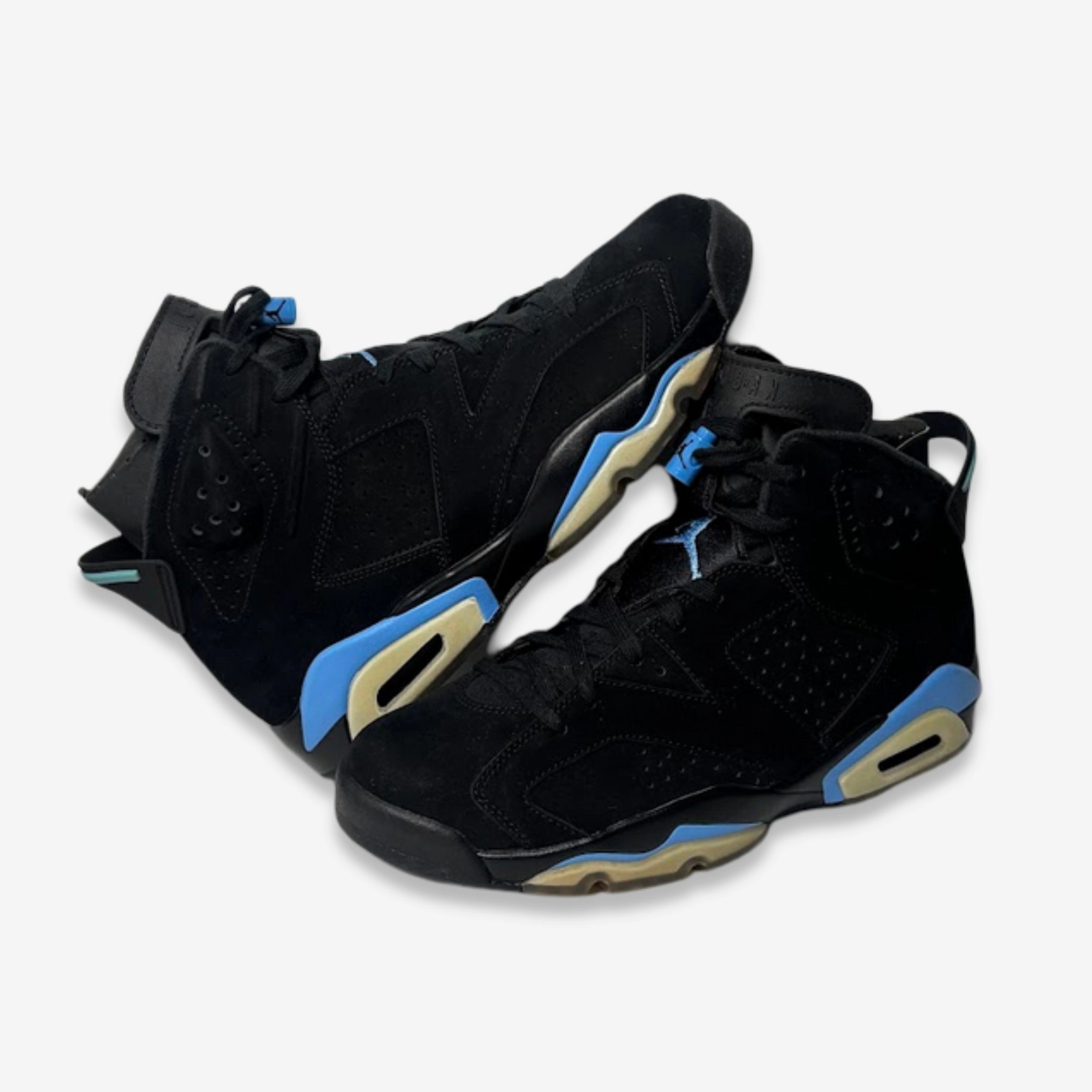 city ready [PRE-LOVED: Size 10M / 11.5W] (Men's) Air Jordan 6 Retro 'Black / UNC University Blue' (2017) 384664-006 seasonal updates