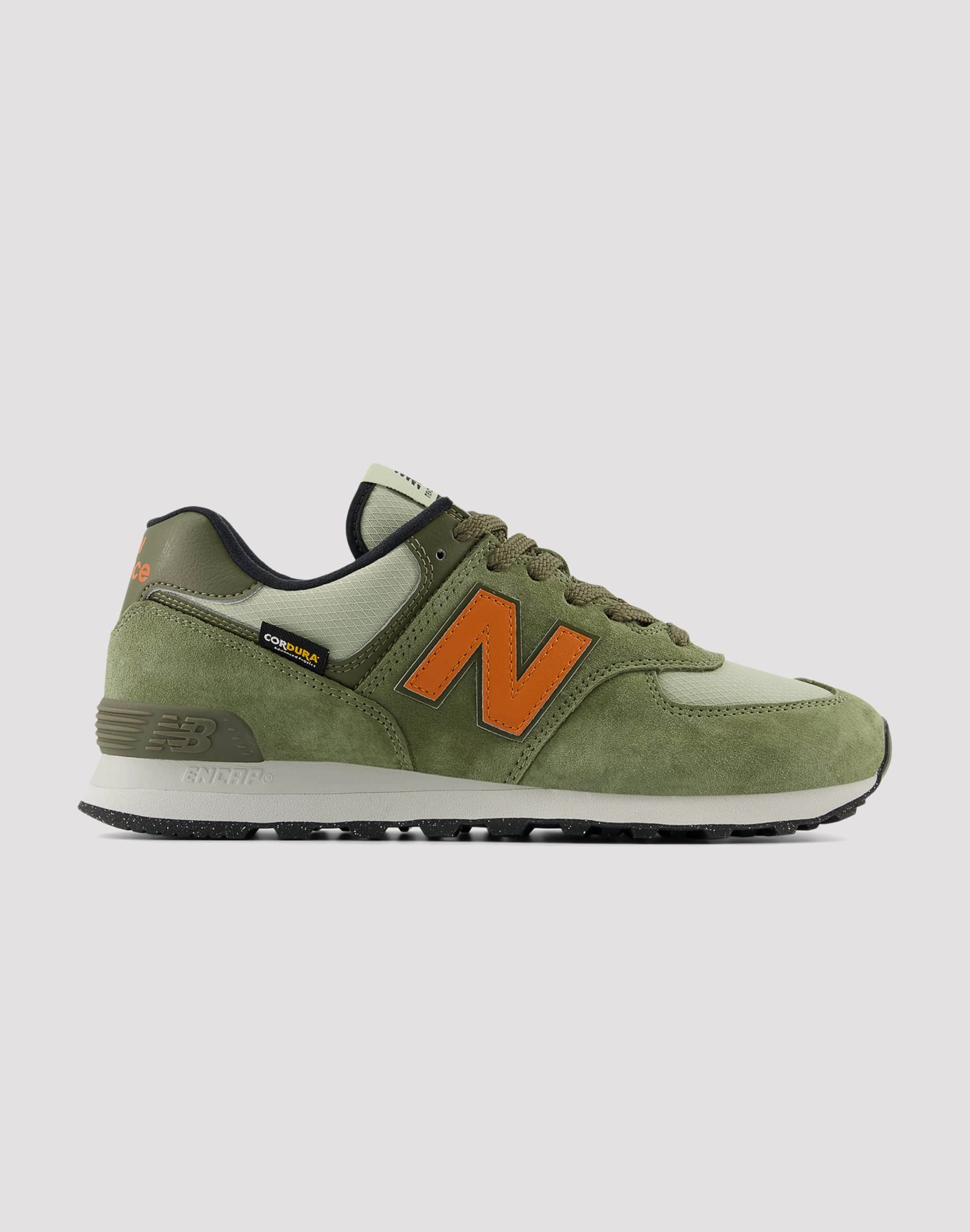 Clothing types New Balance 574 "Green/Orange" Embroidered fashion