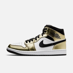 cool minimalism (Men's) Air Jordan 1 Mid SE 'Metallic Gold' (2020) DC1419-700 modular minimalism