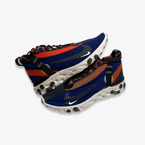 core to explore [NEW-CONDITIONAL: Size 9M / 10.5W] (Men's) Nike React Runner Mid WR ISPA 'Blue Void' (2018) AT3143-400 cool rhythm