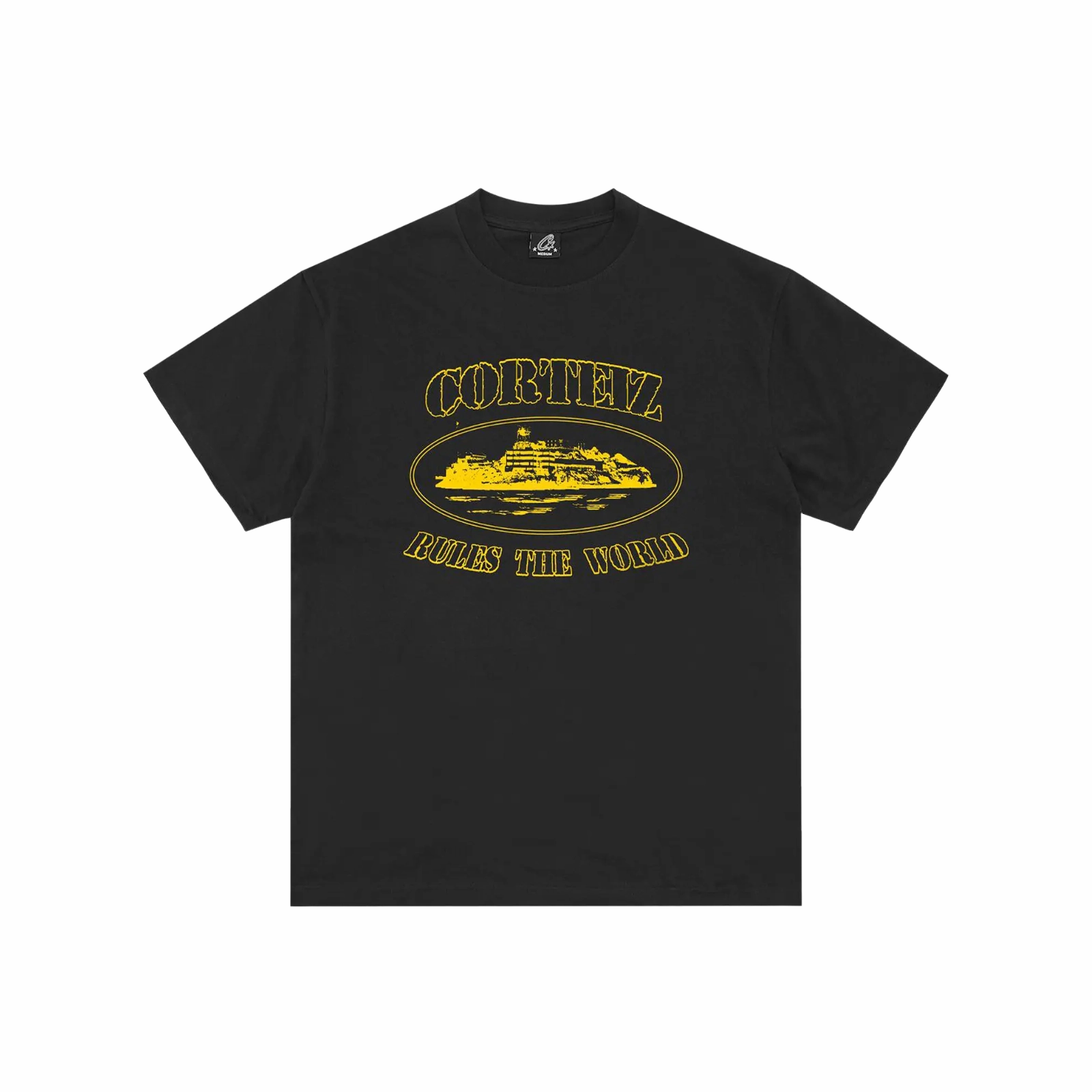 Corteiz Alcatraz Tee Black/Yellow