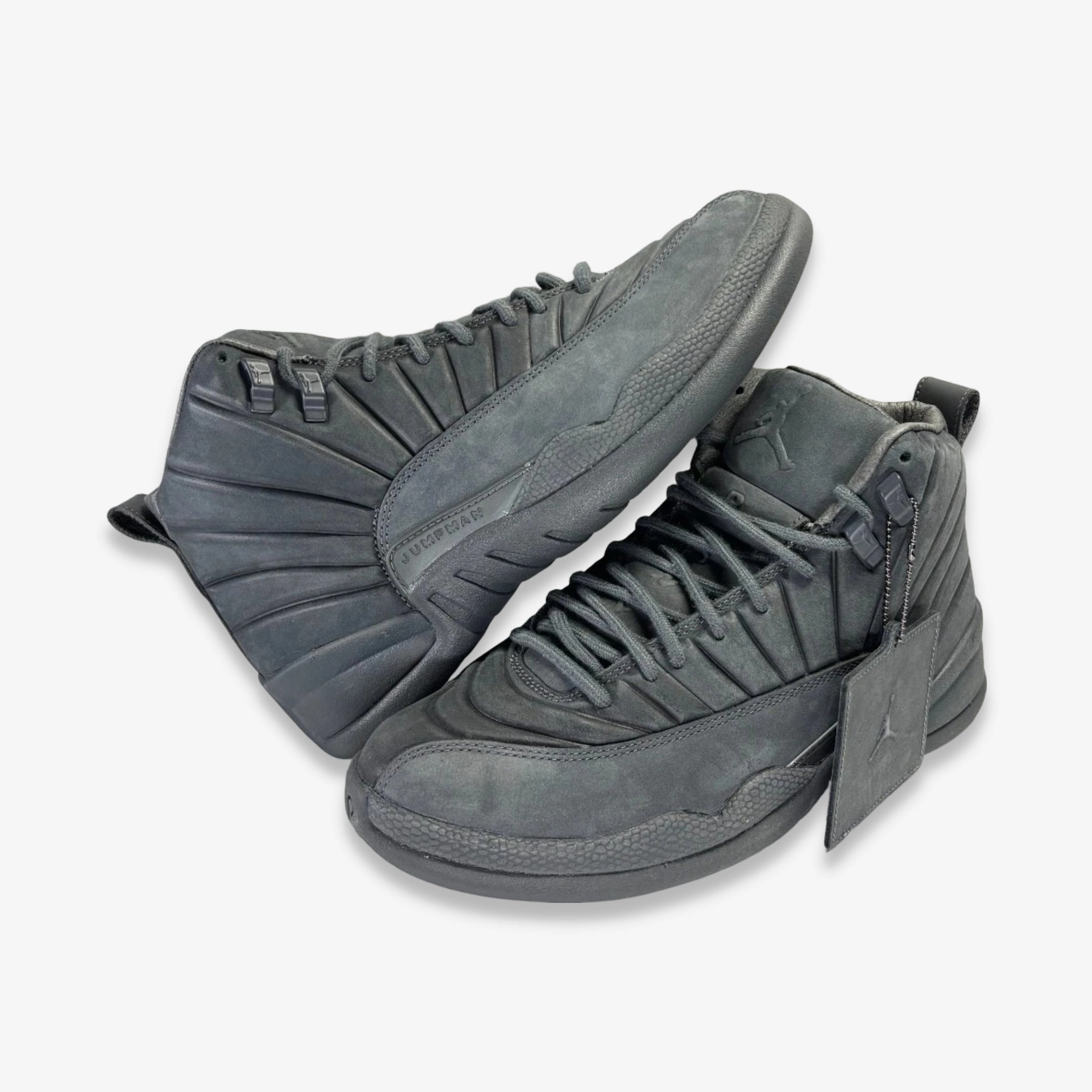 crafted flow [PRE-LOVED: Size 8.5M / 10W] (Men's) Air Jordan 12 Retro x PSNY 'Dark Grey' (2015) 130690-003 purpose fit