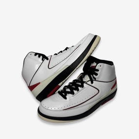 crafted for calm [PRE-LOVED: Size 10.5M / 12W] (Men's) Air Jordan 2 Retro QF 'Chicago Bulls' (2010) 395709-101 street motion