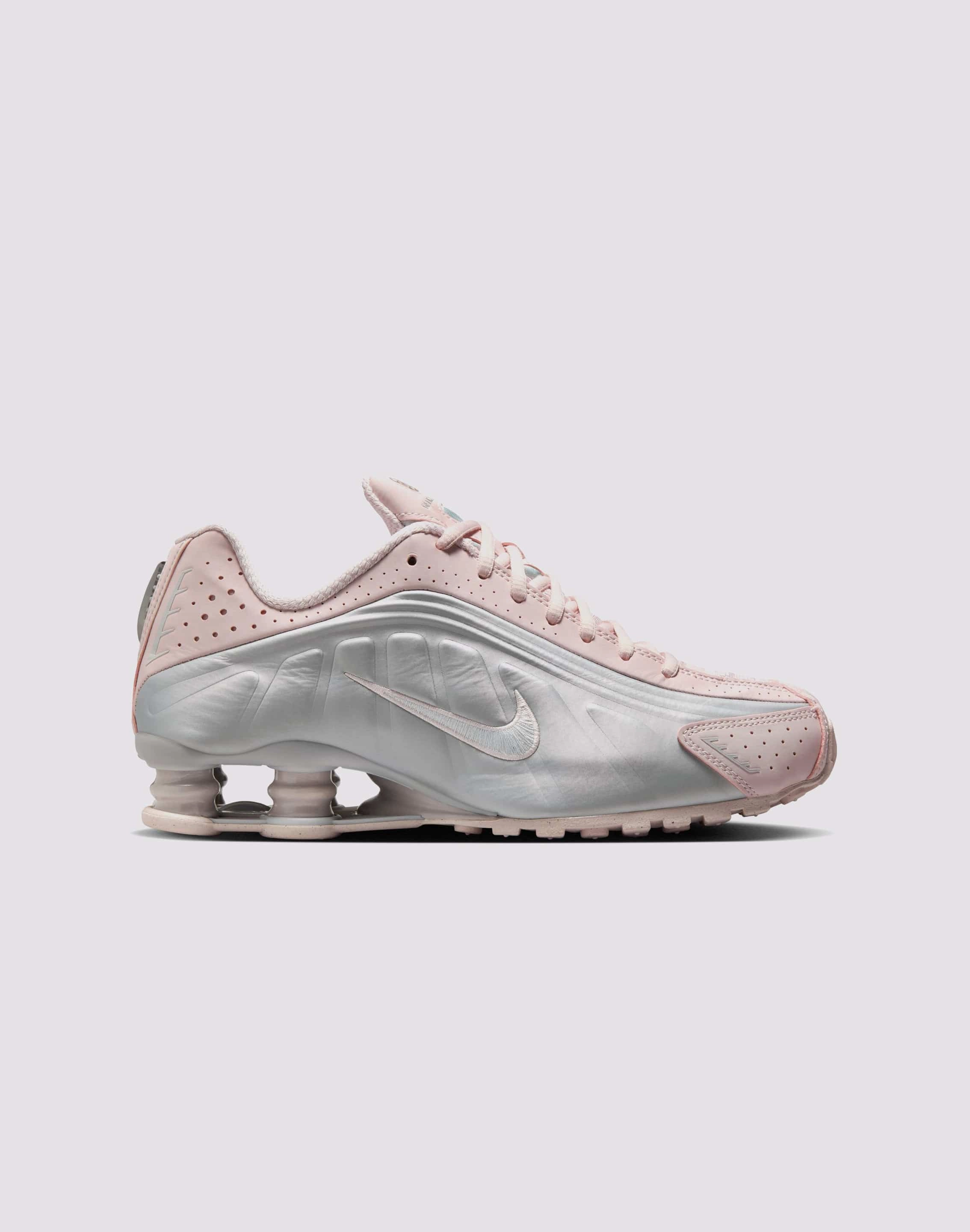 Minimalist fashion Nike Shox R4 "Barely Rose/Mtlc Platinum" High - end fashion