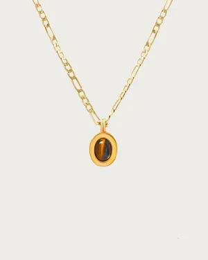 Devon Necklace in Tiger??s Eye