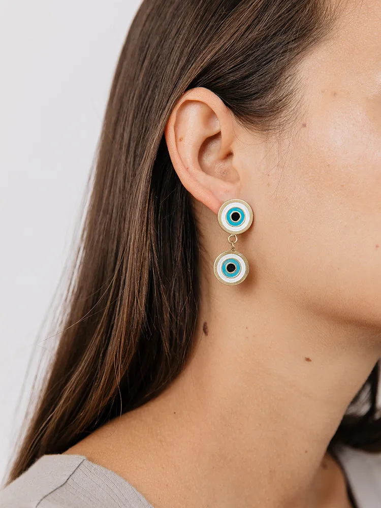 Double Vision Earrings - Gold