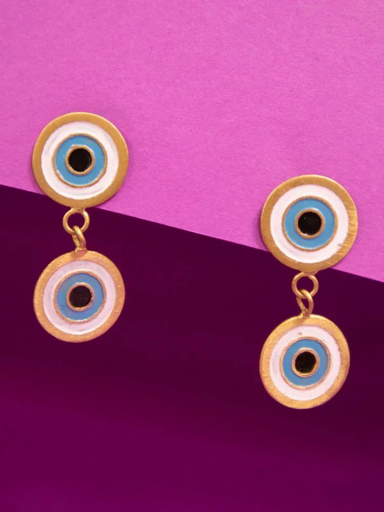 Double Vision Earrings - Gold