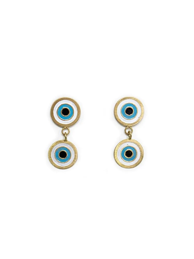 Double Vision Earrings - Gold