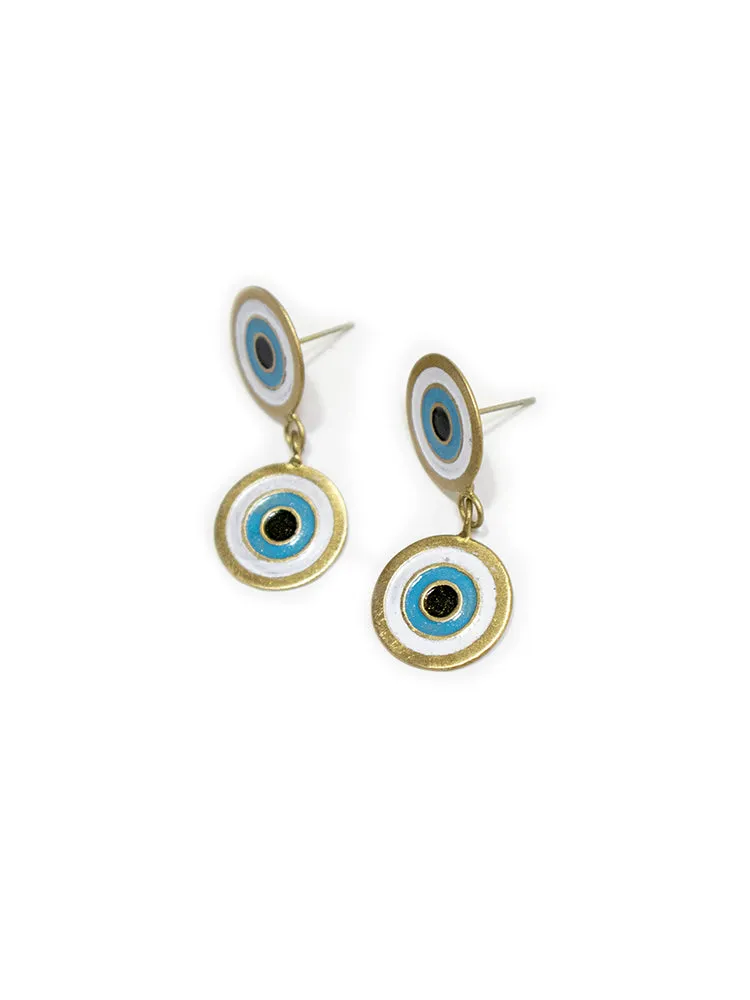 Double Vision Earrings - Gold