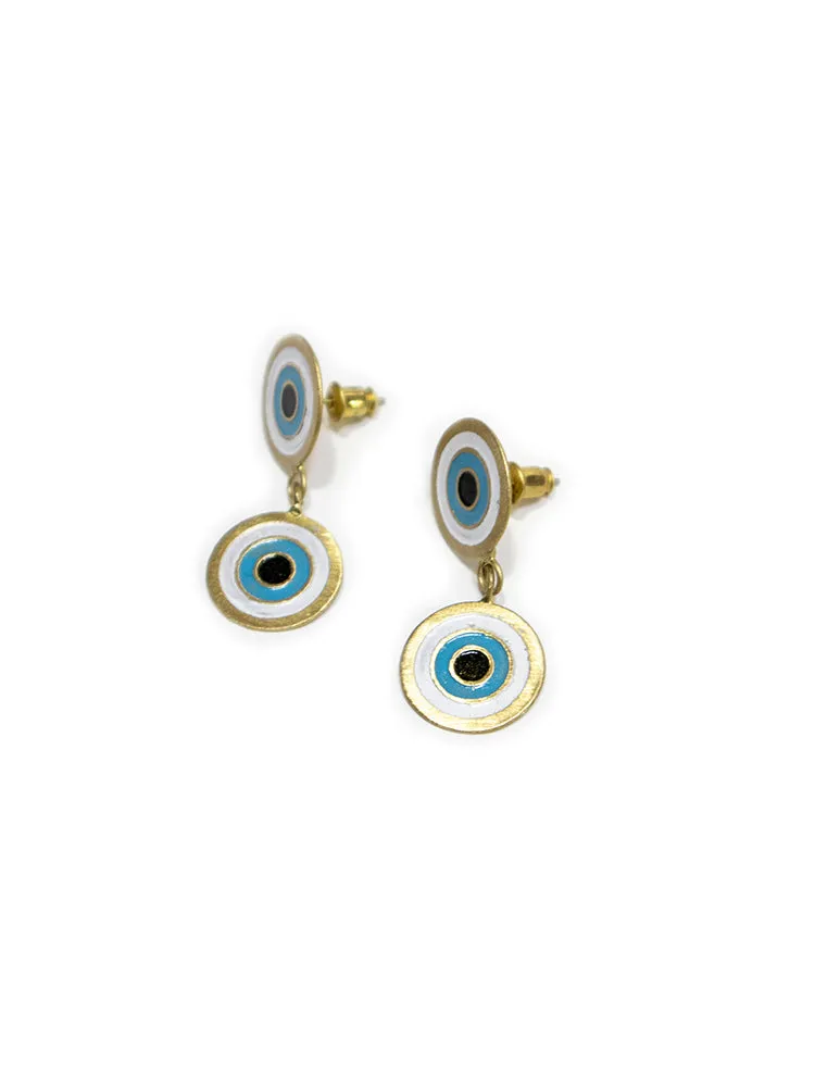 Double Vision Earrings - Gold