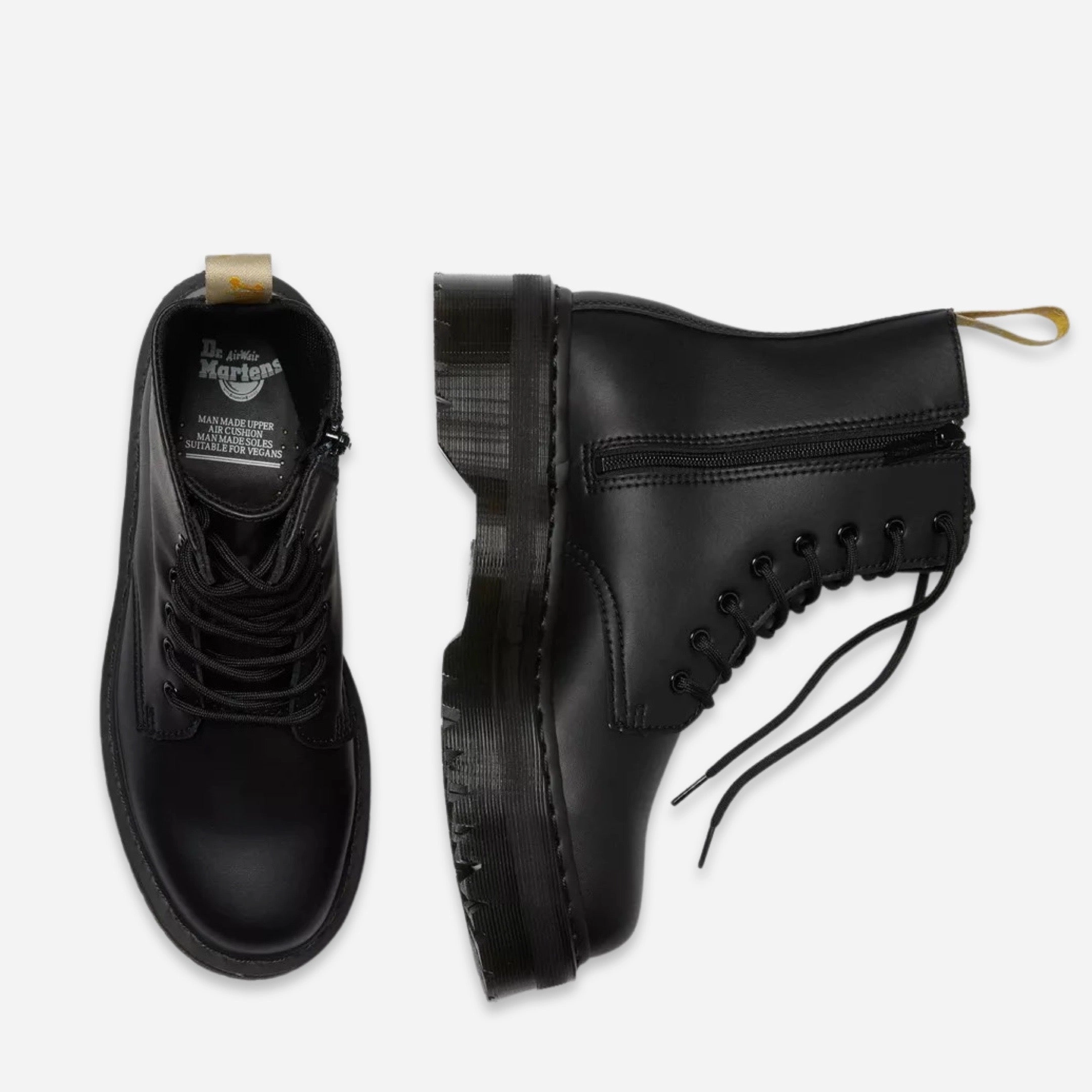 Dr. Martens Vegan Jadon II Mono Platform Boot Black / Felix Rub Off (2021) 25310001 streamline your day