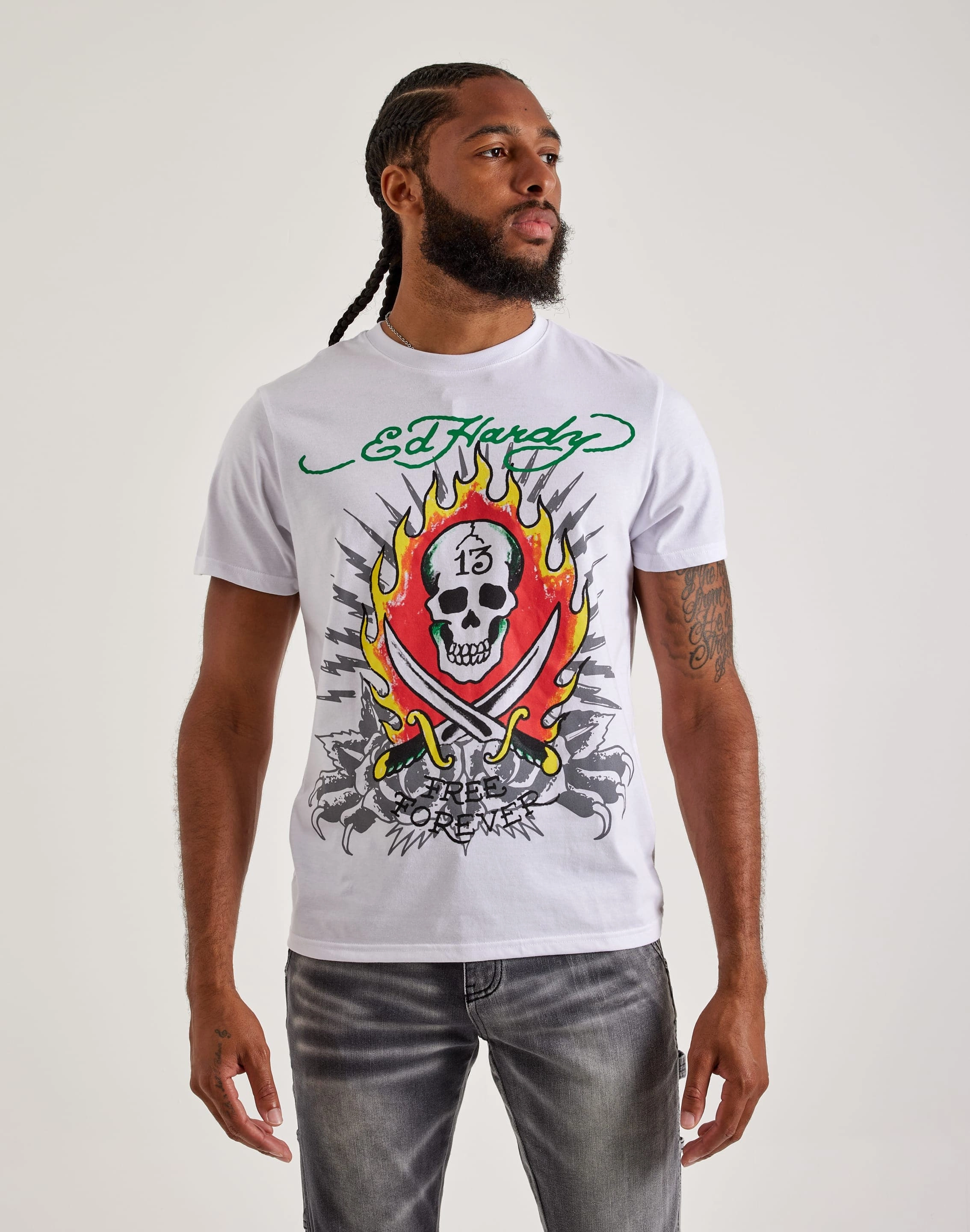 Ed Hardy 13 Skull Tee Fashion brands Activewear gear