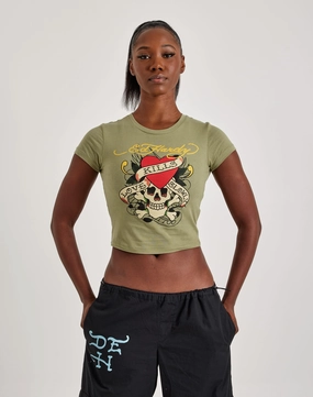 Ed Hardy Love Kills Slowly Skull Baby Tee Smart fashion (wearables) Apparel finds
