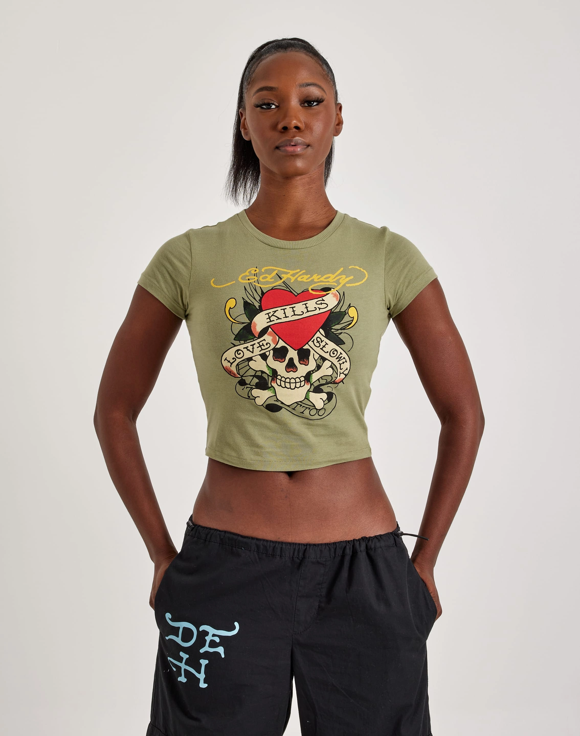 Ed Hardy Love Kills Slowly Skull Baby Tee Smart fashion (wearables) Apparel finds