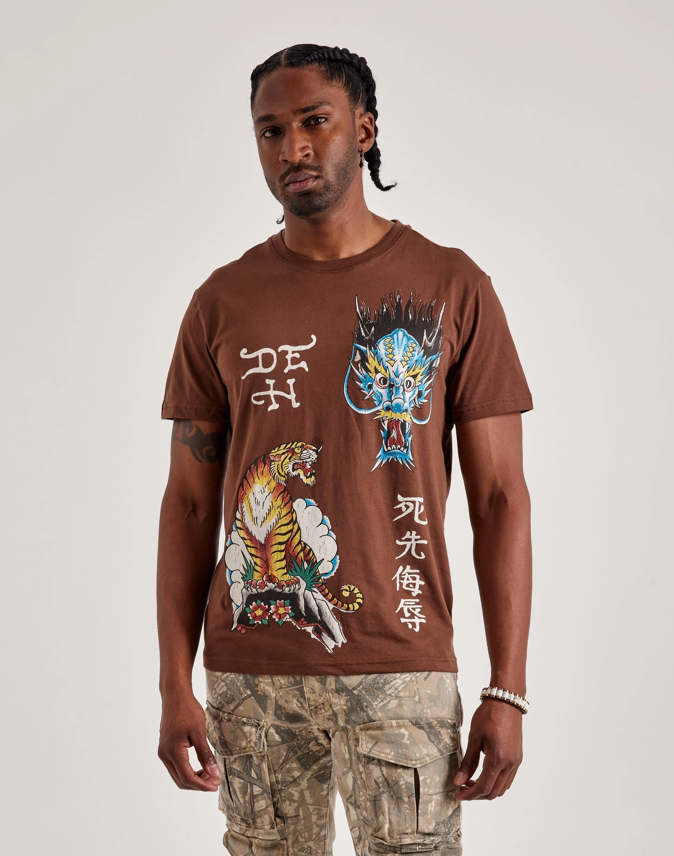 Ed Hardy Tiger Dragon Tee Party wear Clearance fashion