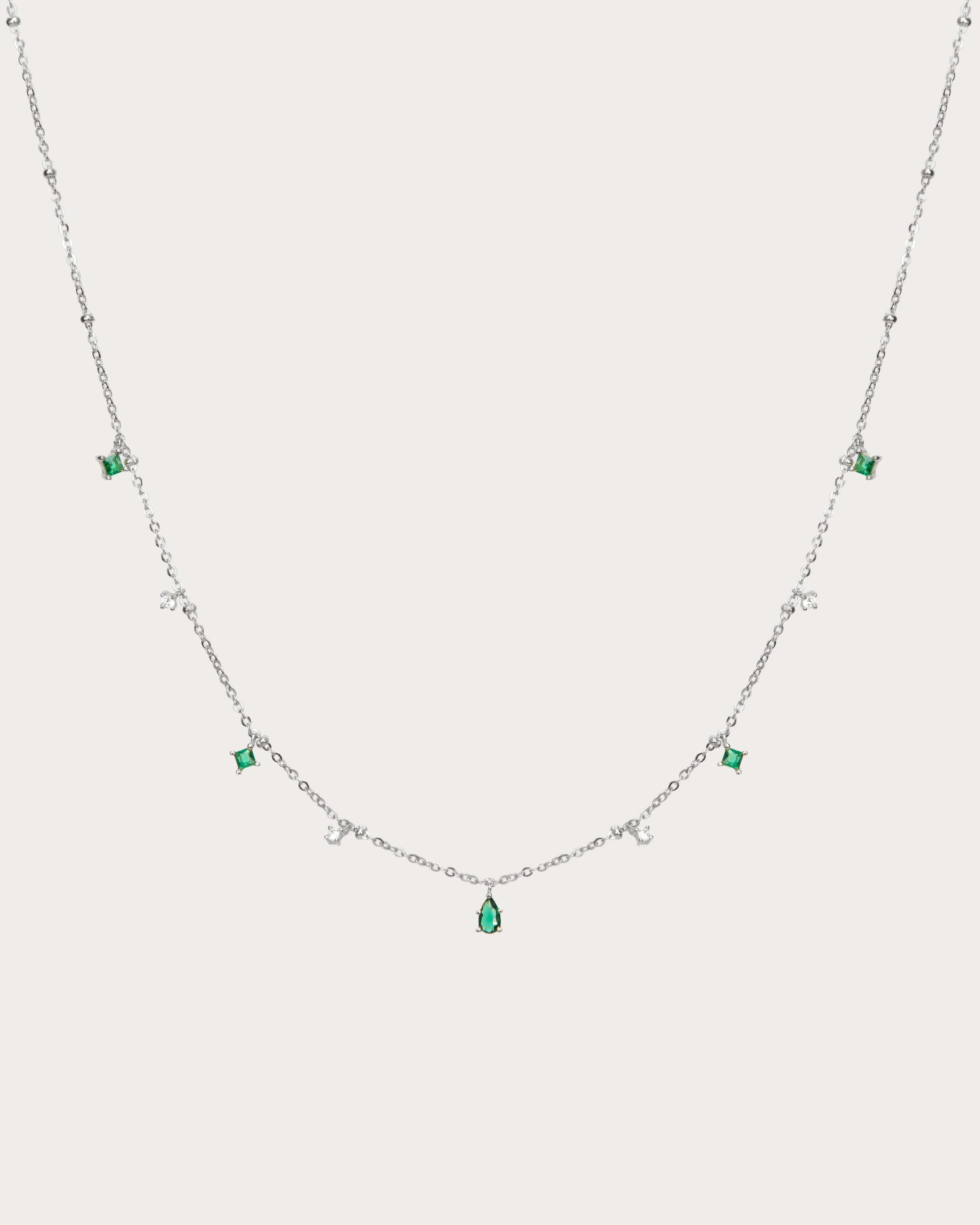 Elysee Necklace in Emerald Green