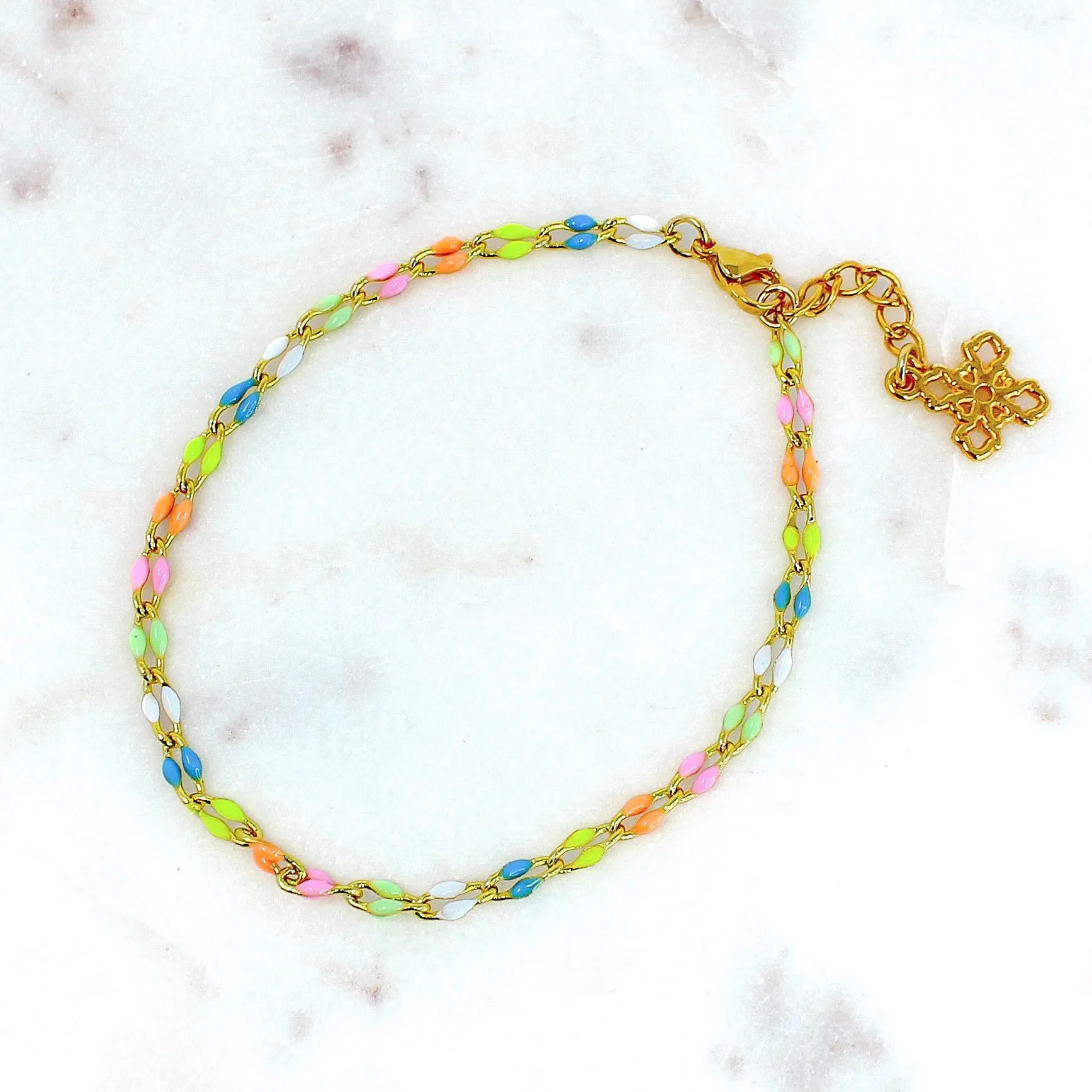 Enamel Chain Anklet
