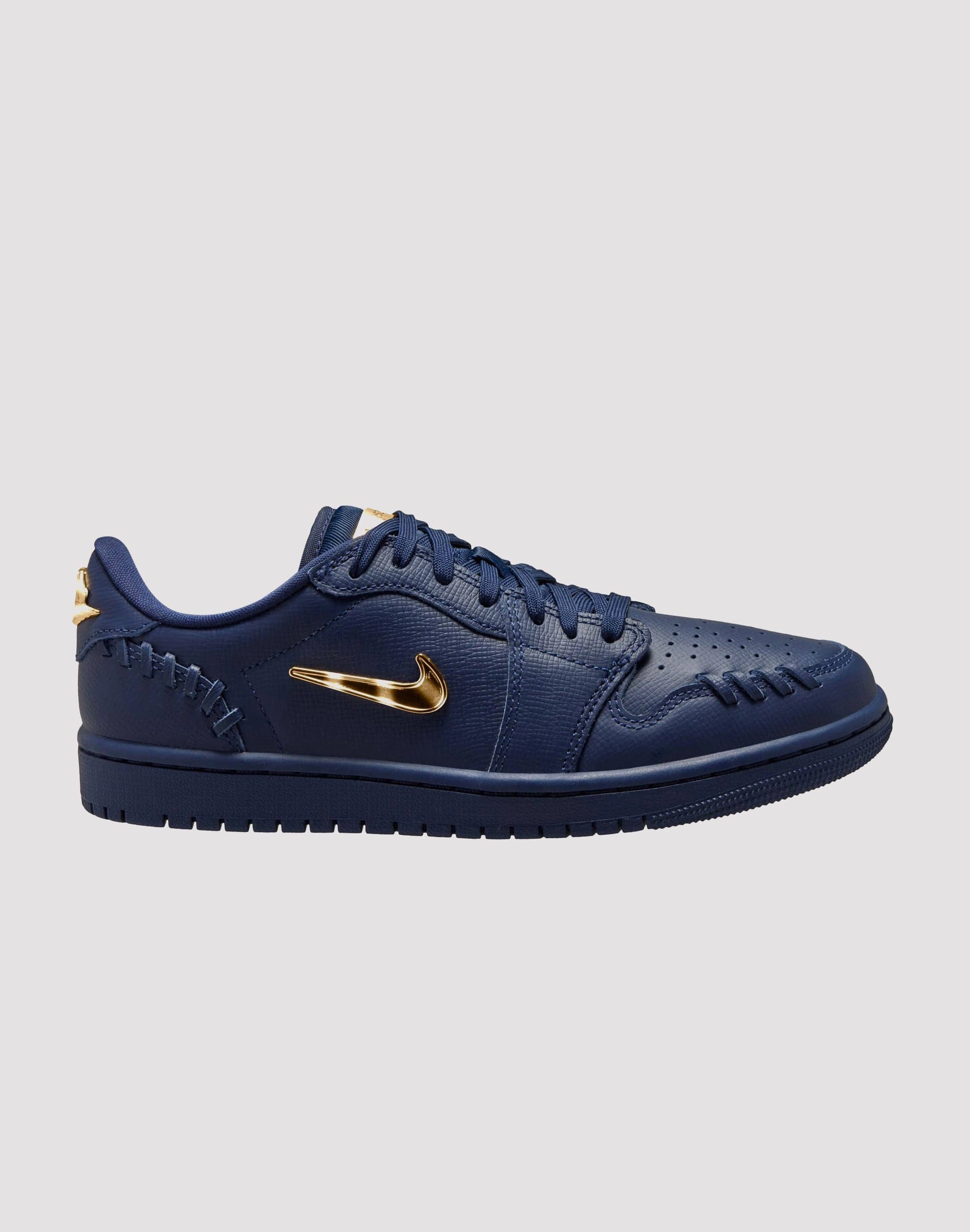 Preppy style items Nike 1 Low Method of Make "Midnight Navy/Metallic Gold" Ethical fashion choices