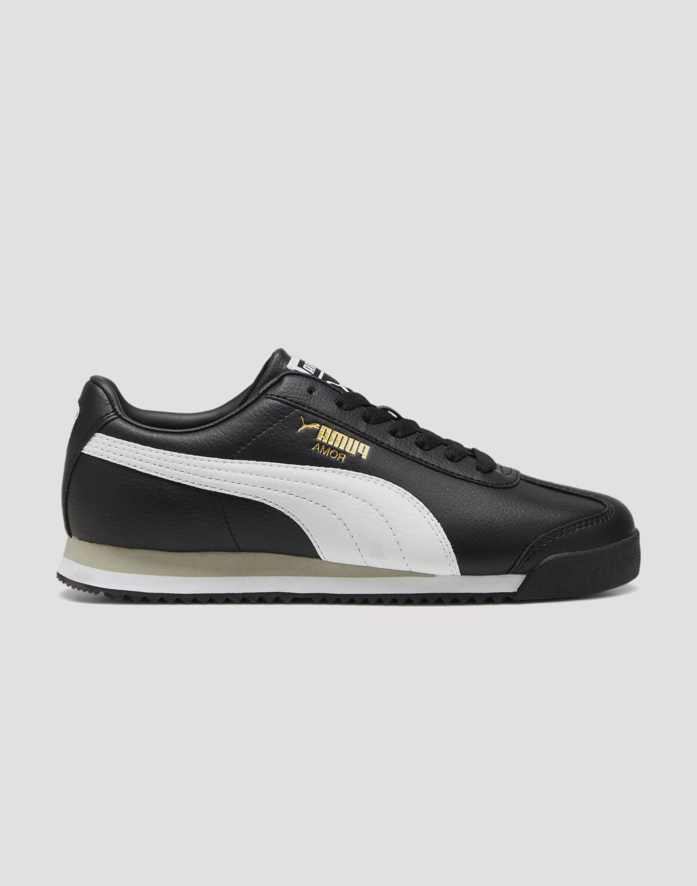 Fashionable goods Puma Roma Basic "Black/White/Metallic Gold" Street fashion