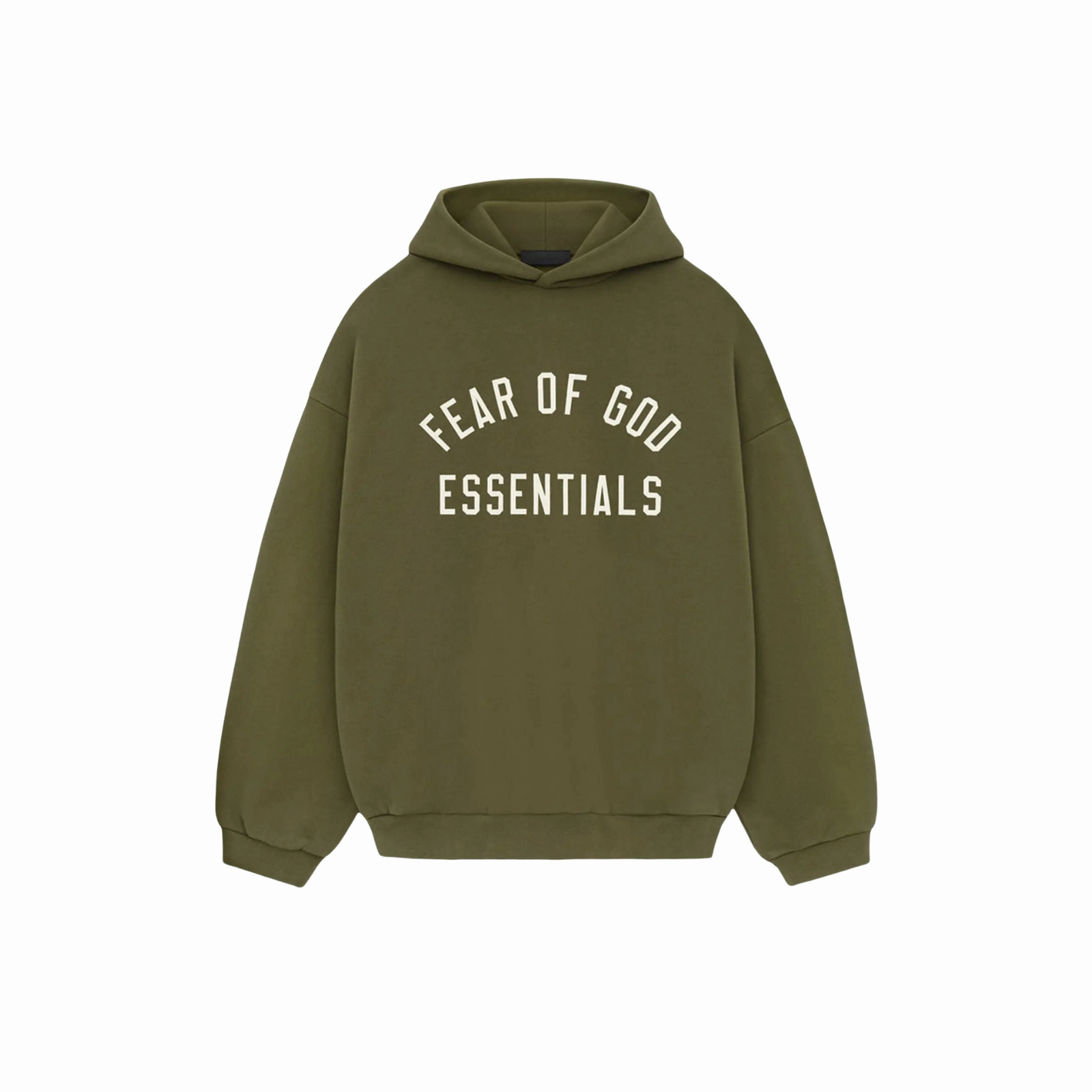 Fear of God Essentials Fleece Hoodie FW24 'Military'