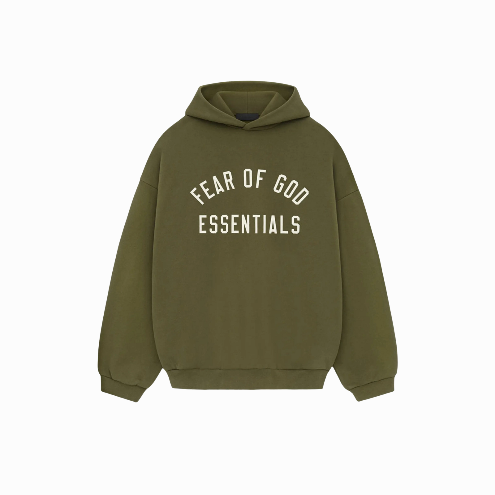 Fear of God Essentials Fleece Hoodie FW24 'Military'