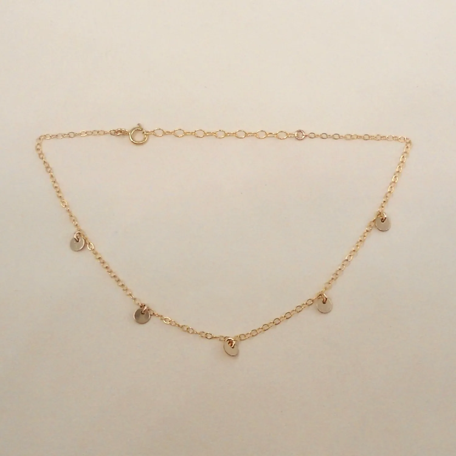 Five Coin Anklet