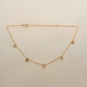 Five Coin Anklet
