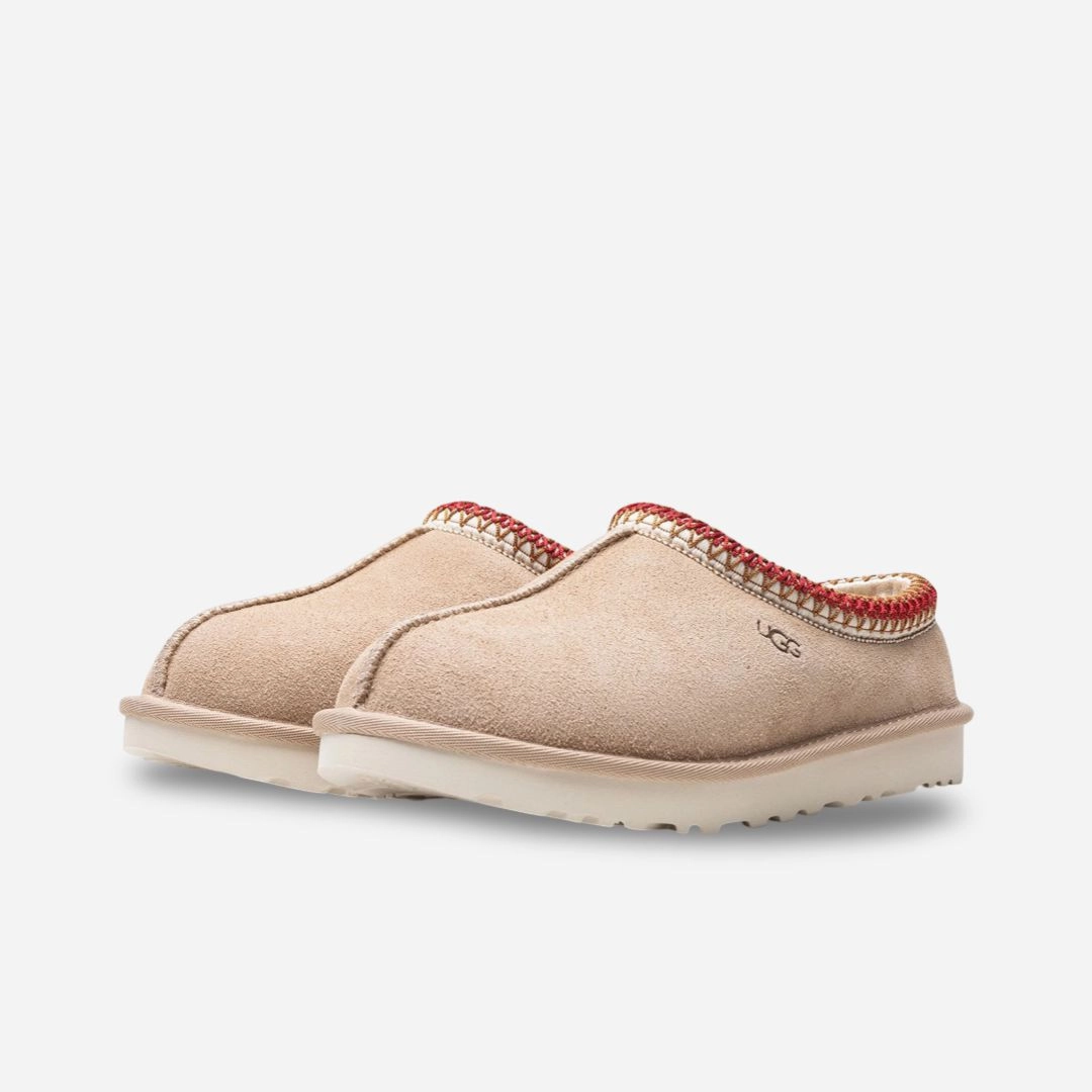 forward pulse (Women's) UGG Tasman Slipper 'Sand / Dark Cherry' (2023) 5955-SNDD