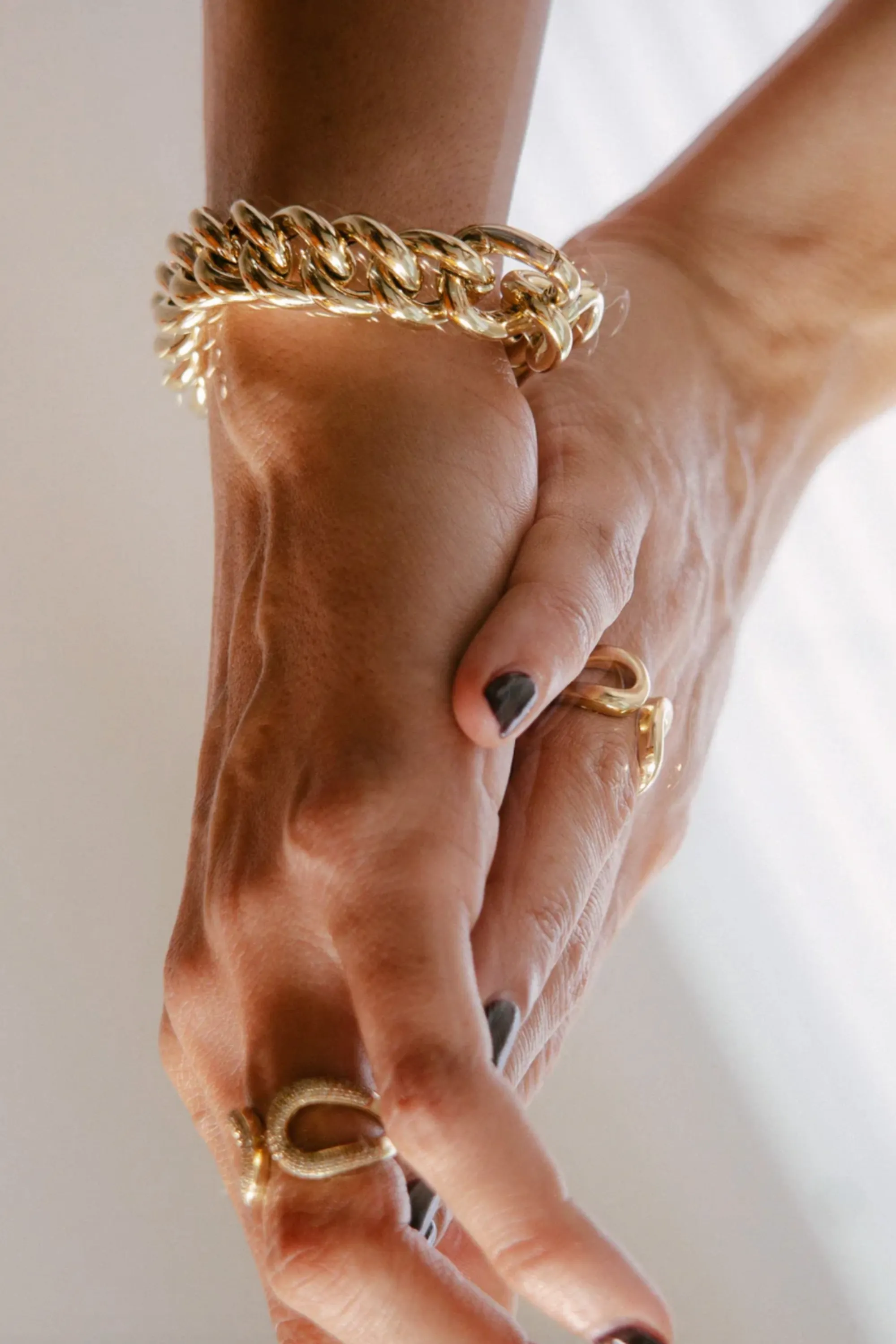 Full Palma Bracelet, Yellow Gold Plate