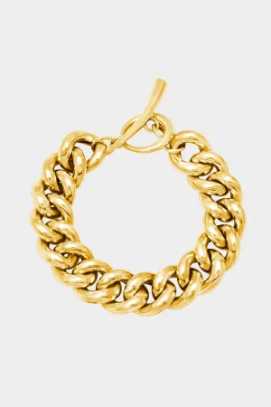 Full Palma Bracelet, Yellow Gold Plate