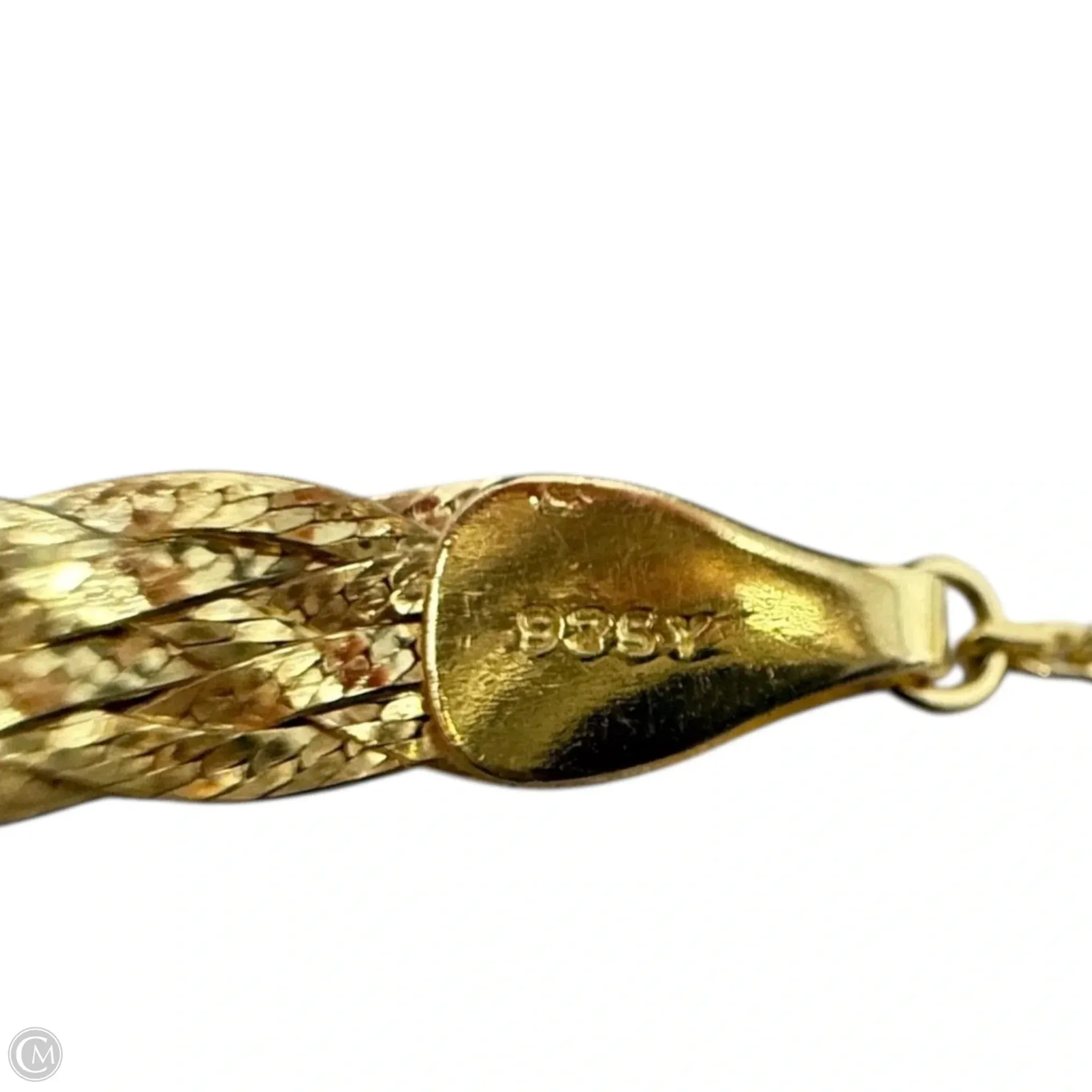 Gold over Sterling Silver Braided Adjustable Bracelet By Midnight  Velvet
