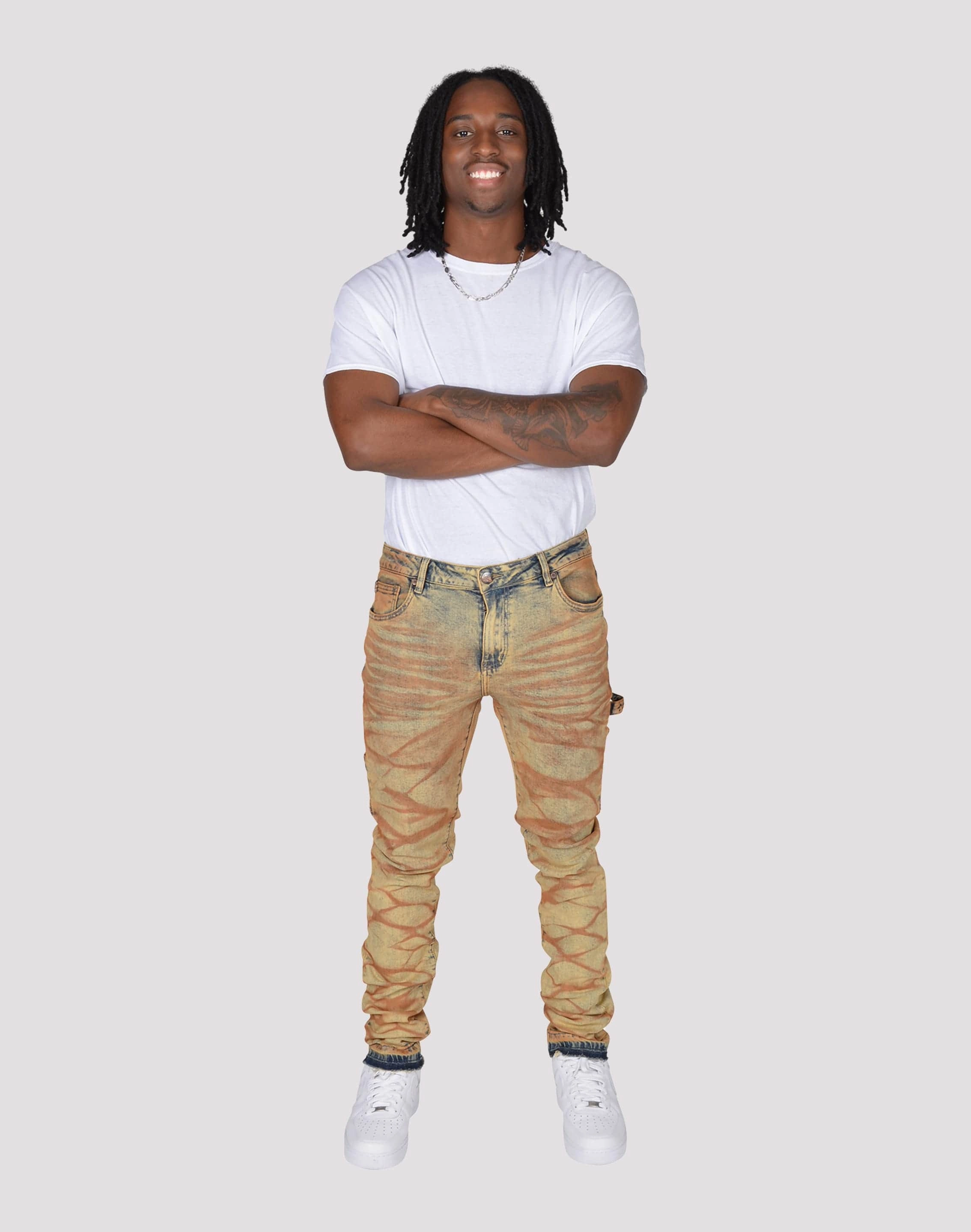 Grindhouse Acid Washed Slim Fit Denim Jeans Vintage - inspired fashion Swimwear selections