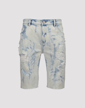 Grindhouse Ice Wash Ripped Denim Shorts Fashion care (washing, ironing, etc.) Suede - finished fashion