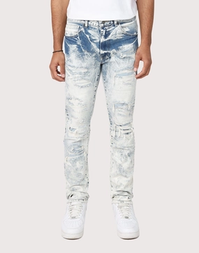 Grindhouse Slim Fit Rip N Repair Denim Jeans Polyester - used fashion Sustainable fashion practices