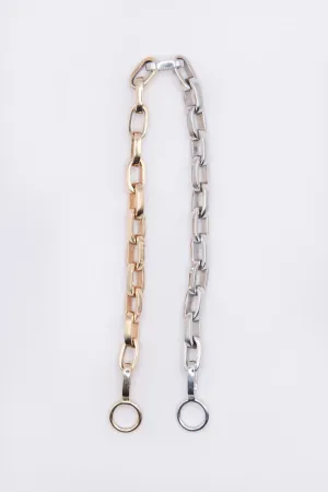 Handmade Biker Bracelet, Yellow & White Gold