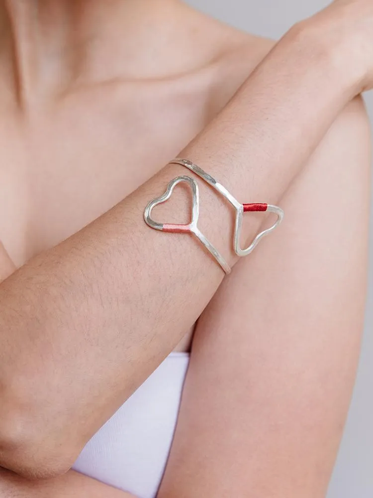 Heart Bracelet - Silver