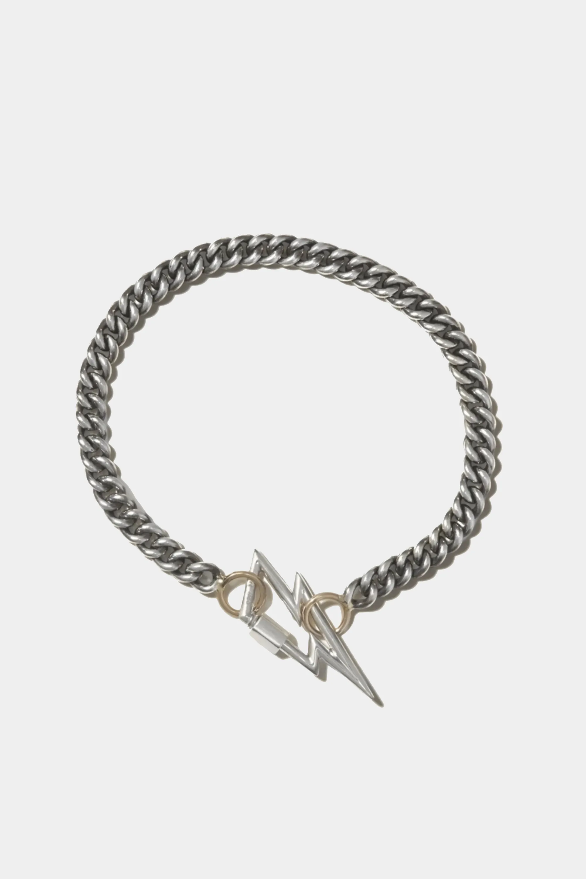 Heavy Curb Chain Bracelet - 5.5", Silver