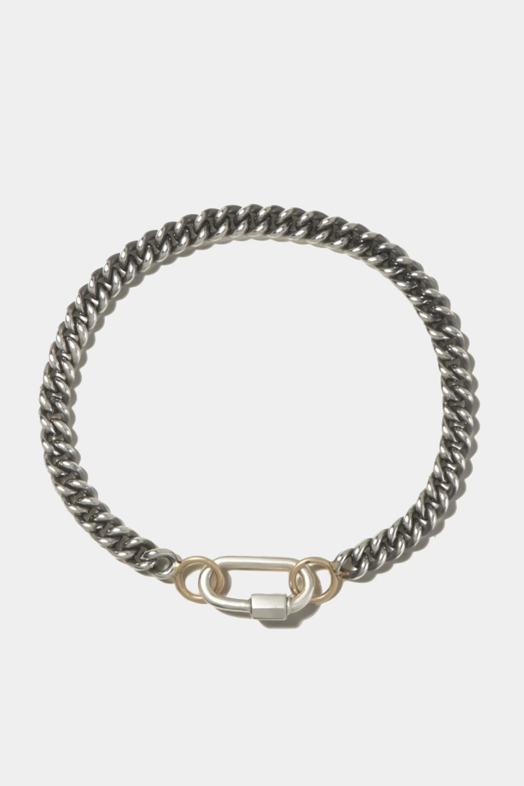 Heavy Curb Chain Bracelet - 5.5", Silver