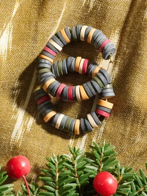 Heishi Hoop Earrings - Multi