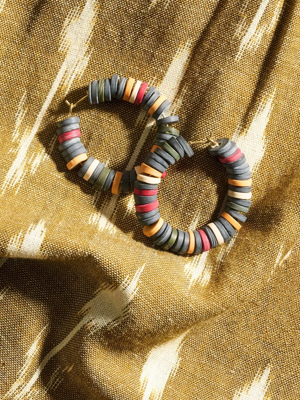 Heishi Hoop Earrings - Multi